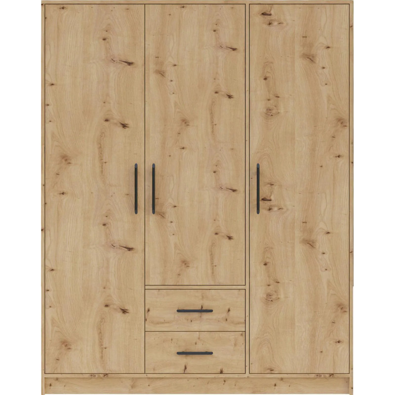 Trzydrzwiowa szafa z kolekcji Smart SR2 dąb artisan