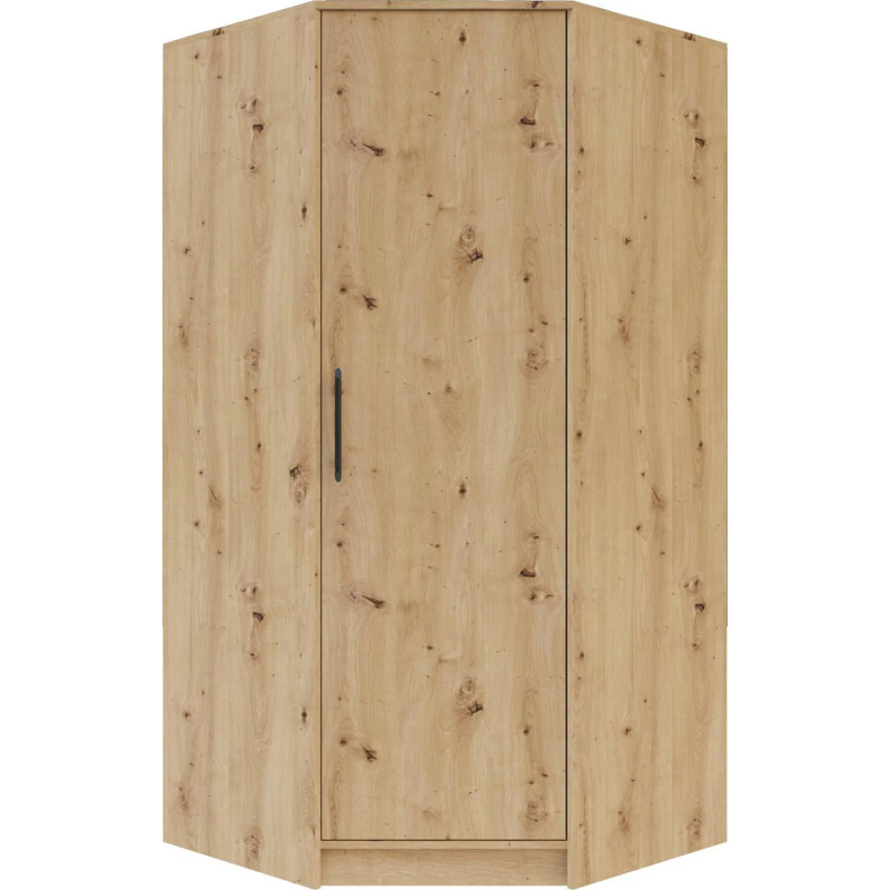 Jednodrzwiowa szafa narożna z kolekcji Smart SR4 dąb artisan