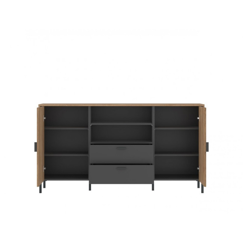 Komoda 2D2S TYP SHIK106 Meble Wójcik Kolekcja Shirley Dąb