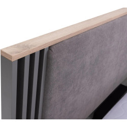 Łóżko 160x200 Allmo AL19 dąb estana/antracyt