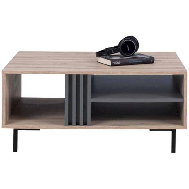 Stolik kawowy Allmo AL14 dąb estana/antracyt