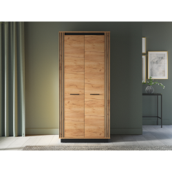 Szafa 92 Kolekcja Urso Dąb Craft Złoty/Czarny