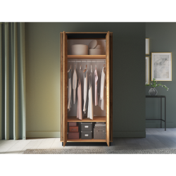 Szafa 92 Kolekcja Urso Dąb Craft Złoty/Czarny