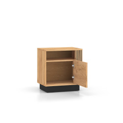 Szafka nocna Kolekcja Urso Dąb Craft Złoty/Czarny