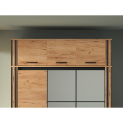 Nadstawka do szafy Urso 11 Kolekcja Urso Dąb Craft Złoty/Czarny