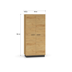 Szafa Modesto 01 dąb stylowy/czarny ML Meble