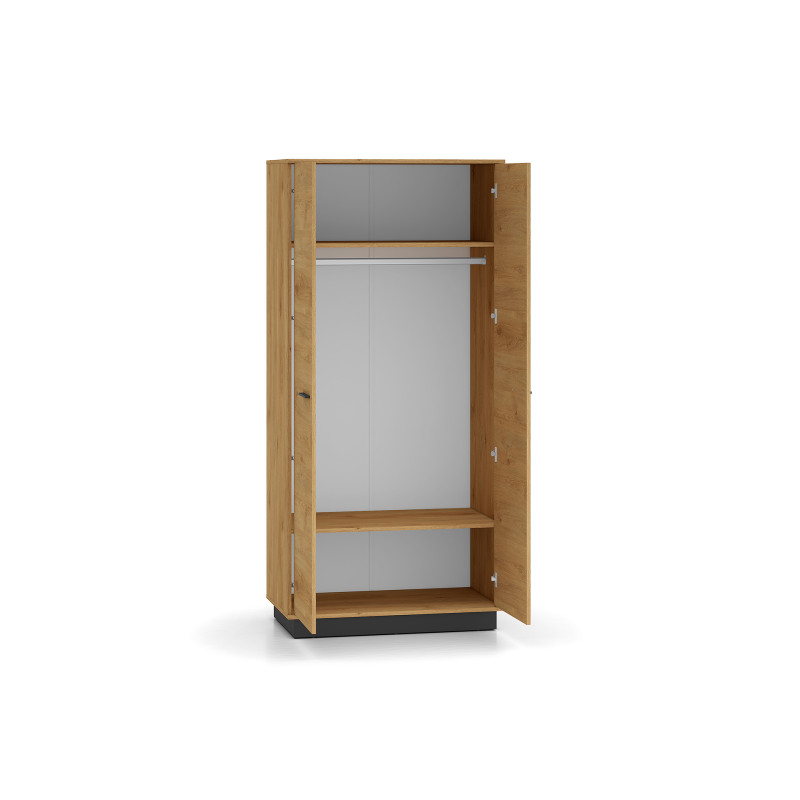 Szafa Modesto 01 dąb stylowy/czarny ML Meble