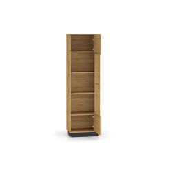 Witryna Modesto 02 dąb stylowy/czarny ML Meble