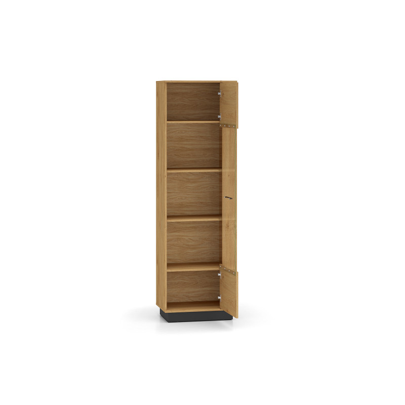 Witryna Modesto 02 dąb stylowy/czarny ML Meble