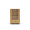 Witryna Modesto 03 dąb stylowy/czarny ML Meble