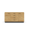 Komoda Modesto 04 dąb stylowy/czarny ML Meble