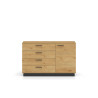 Komoda Modesto 05 dąb stylowy/czarny ML Meble