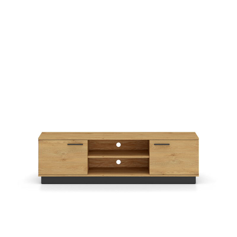 Szafka RTV Modesto 06 dąb stylowy/czarny ML Meble