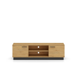 Szafka RTV Modesto 06 dąb stylowy/czarny ML Meble