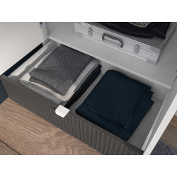 Szafa Torino 01 grafit/biały/dąb castello ML Meble