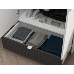 Szafa Torino 01 grafit/biały/dąb castello ML Meble