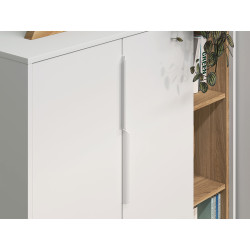 Komoda Torino 5 grafit/biały/dąb castello ML Meble Komoda Torino 5 grafit/biały/dąb castello ML Meble