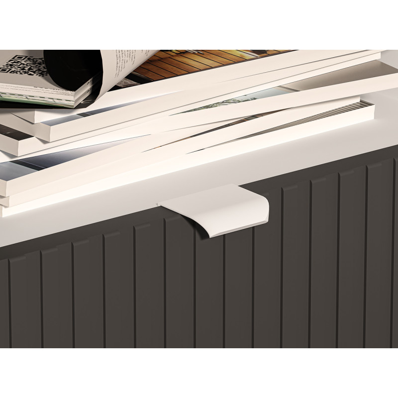 Szafka nocna Torino 09 grafit/biały/dąb castello ML Meble