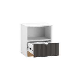 Szafka nocna Torino 09 grafit/biały/dąb castello ML Meble