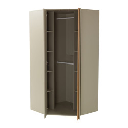 Szafa narożna Luca LC02 beż piaskowy/dąb olejowany