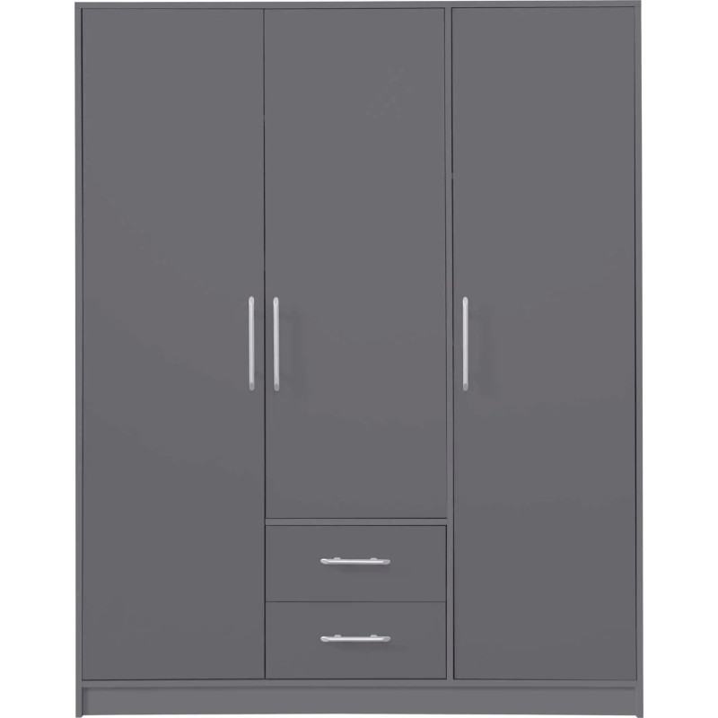 Trzydrzwiowa szafa z kolekcji Smart SR2 antracyt