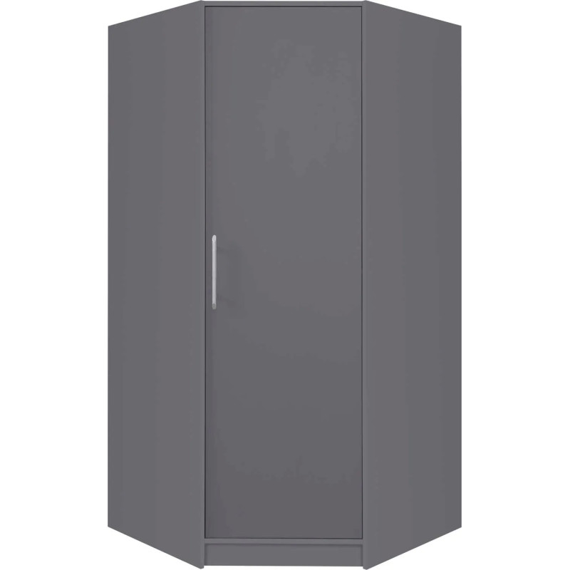 Jednodrzwiowa szafa narożna z kolekcji Smart SR4 antracyt