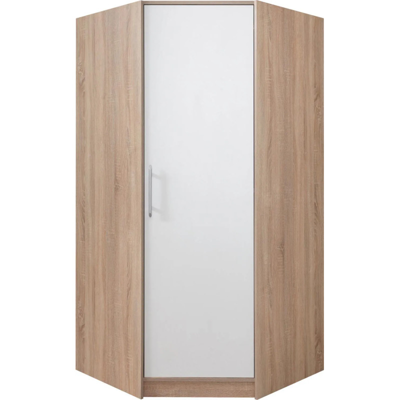 Jednodrzwiowa szafa narożna z kolekcji Smart SR4 dąb