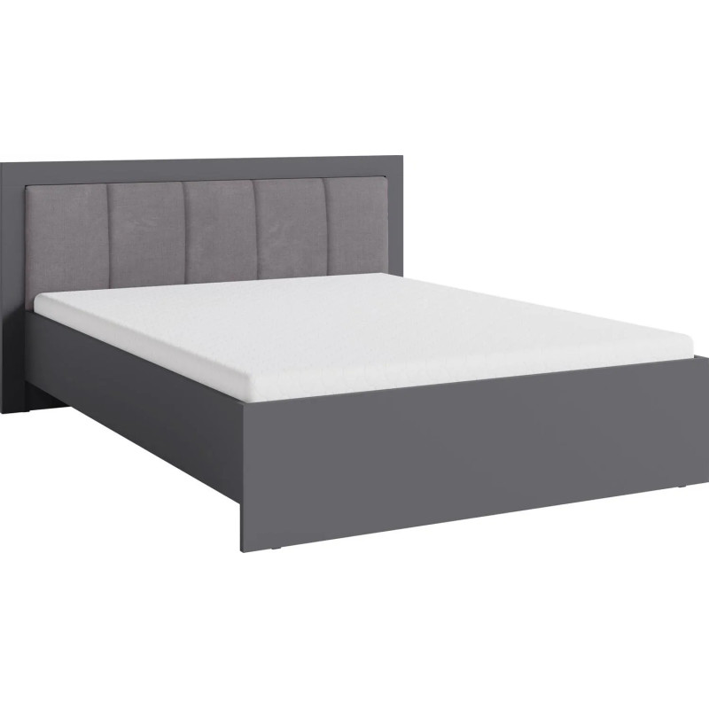 Łóżko 160x200 z pojemnikiem z kolekcji Smart SR6 antracyt