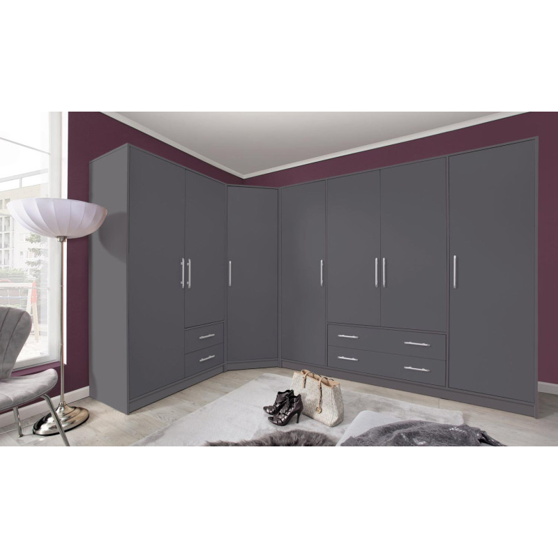 Łóżko 160x200 z pojemnikiem z kolekcji Smart SR6 antracyt