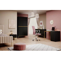 Biurko Nicole 120 Meble Bogart czarne