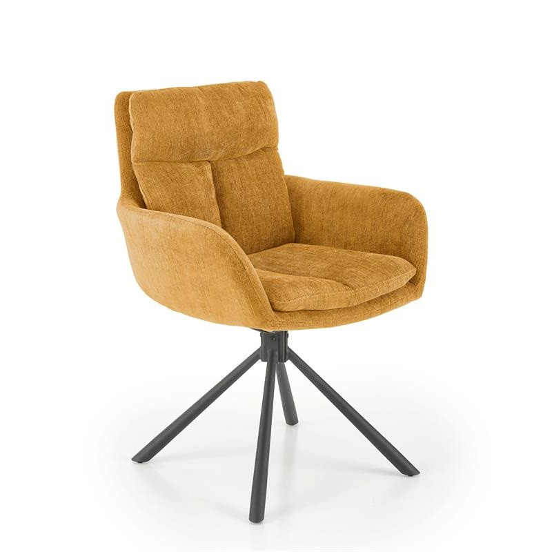 Krzesło obrotowe Marigold musztardowe