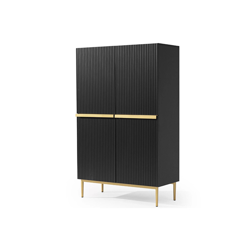 Kredens z szufladami Nicole Meble Bogart czarna