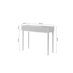 Toaletka Nicole Meble Bogart czarna