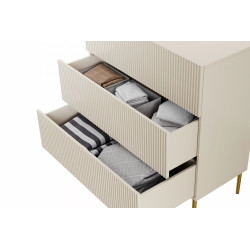 Komoda Nicole 100 z szufladami Meble Bogart kaszmir