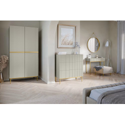 Komoda Nicole 100 z szufladami Meble Bogart kaszmir