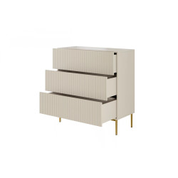 Komoda Nicole 100 z szufladami Meble Bogart kaszmir