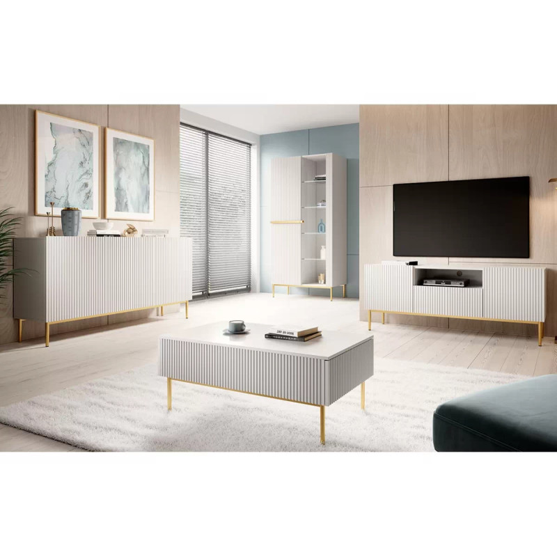 Witryna 100 Nicole Meble Bogart biała