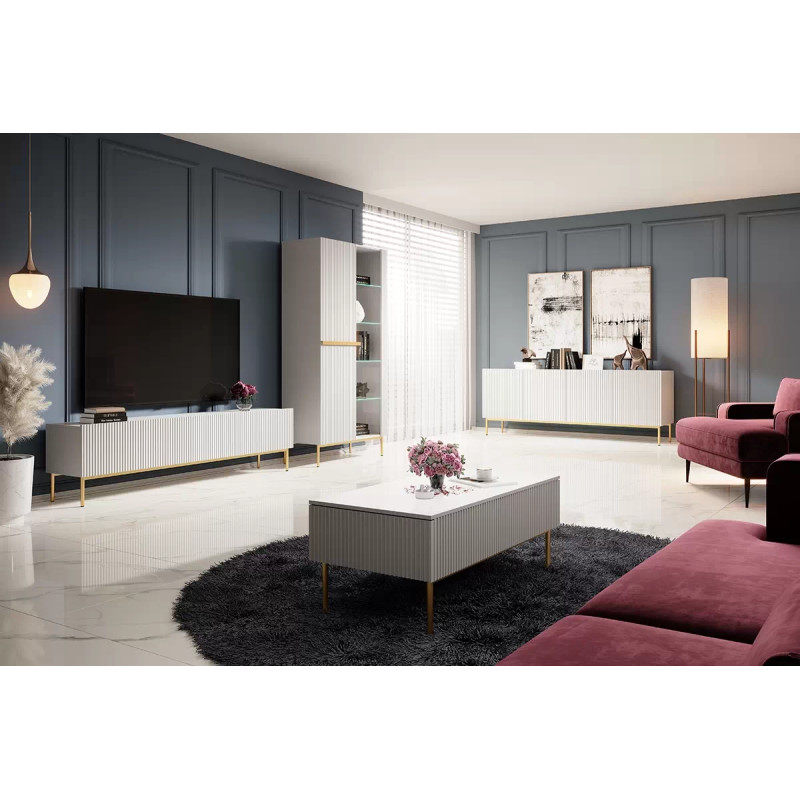 Witryna 100 Nicole Meble Bogart biała