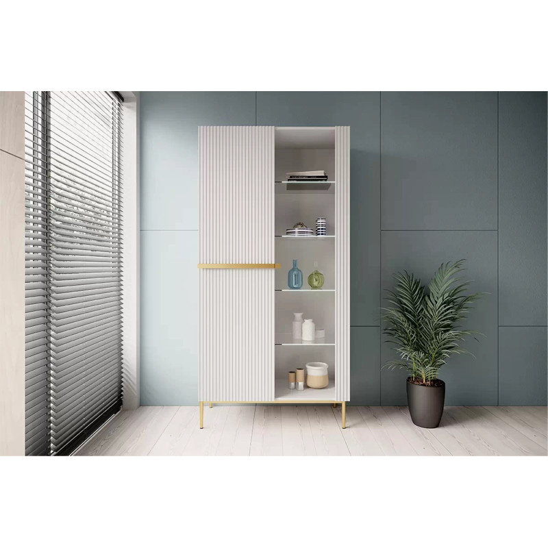 Witryna 100 Nicole Meble Bogart biała