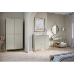 Szafa Nicole 100 z szufladami i półkami na wysokich nogach