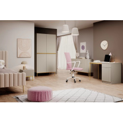 Szafa Nicole 100 z szufladami i półkami na wysokich nogach