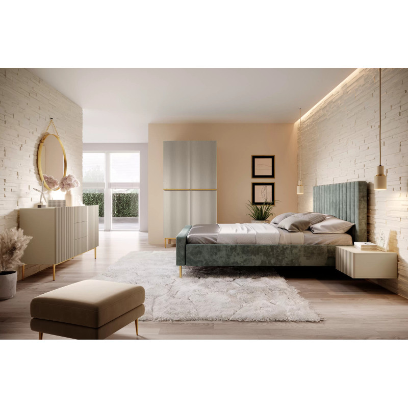 Szafa Nicole 100 z szufladami i półkami na wysokich nogach