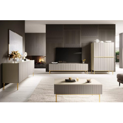 Zamknięta szafka RTV Nicole 200 Meble Bogart kaszmir