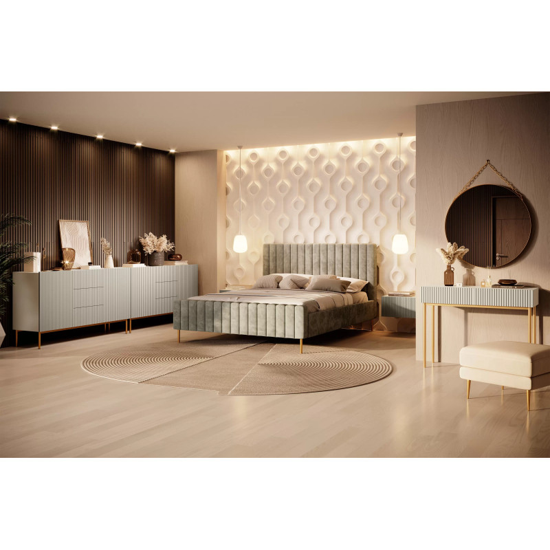 Biurko Nicole 100 z szufladami Meble Bogart kaszmir