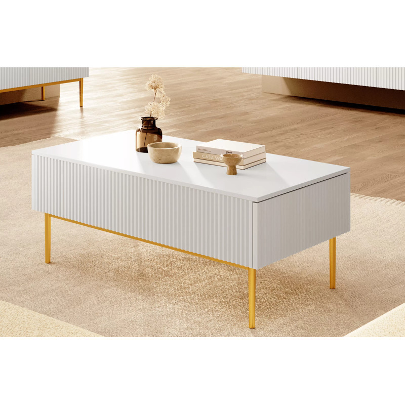 Stolik kawowy Nicole Meble Bogart biały