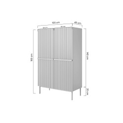 Kredens z szufladami Nicole Meble Bogart biały