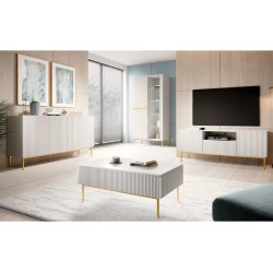 Trzydrzwiowa komoda Nicole 150 Meble Bogart biała Trzydrzwiowa komoda Nicole 150 Meble Bogart biała