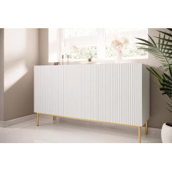 Trzydrzwiowa komoda Nicole 150 Meble Bogart biała Trzydrzwiowa komoda Nicole 150 Meble Bogart biała