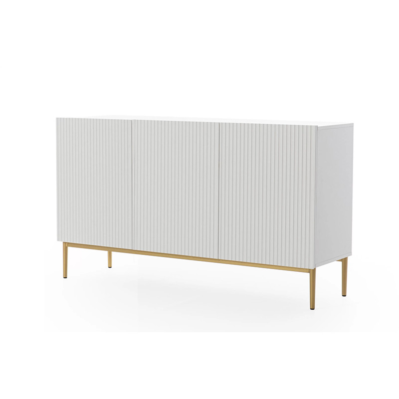 Trzydrzwiowa komoda Nicole 150 Meble Bogart biała Trzydrzwiowa komoda Nicole 150 Meble Bogart biała