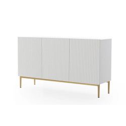 Trzydrzwiowa komoda Nicole 150 Meble Bogart biała